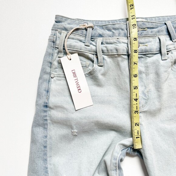 Driftwood Cece Wide Leg Jeans Icy Blue Size 26 NEW NWT - Picture 9 of 10